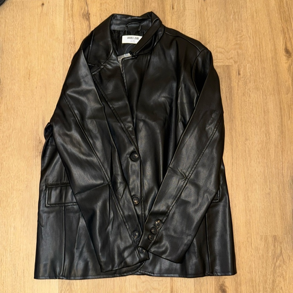 Fake leather jacket